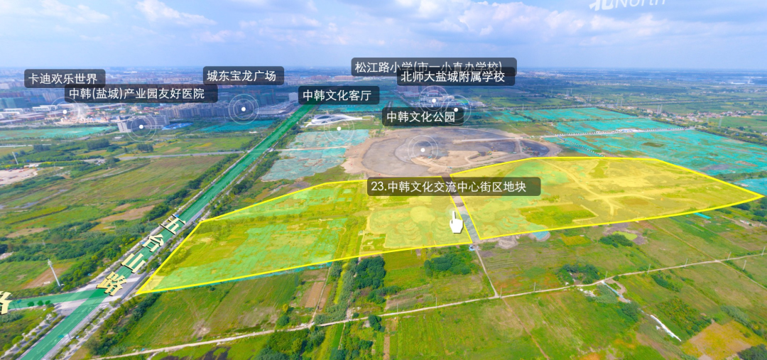 中韩文化交流中心街区地块 地块位置:五台山路以东,凤依湖以南,规划